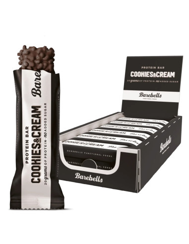 Barre protéinée BARBELLS Cookies and Cream