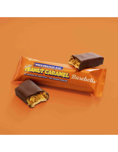 Barre protéinée BARBELLS Peanut Caramel