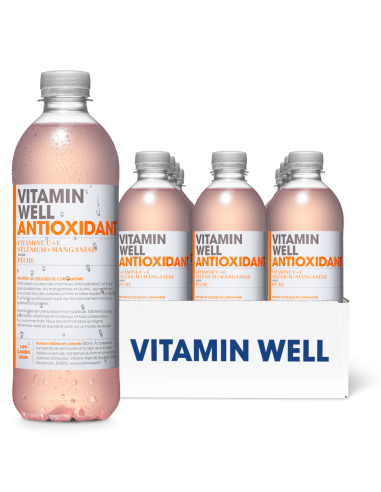 Boisson Vitamin Well Antioxidant saveur pêche